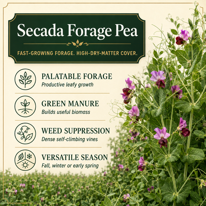 Secada Forage Pea soil and cover crop benefits