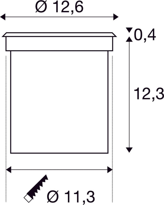 SLV Buitenlamp ROCCI IP67 Roestvrij Staal - Rond - Doika - Buitenverlichting - SLV - 4024163142106 - 227600