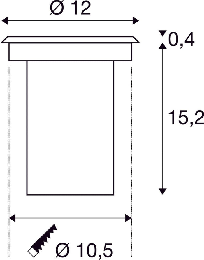 SLV Buitenlamp SOLASTO IP67 Roestvrij Staal - Rond - Doika - Buitenverlichting - SLV - 4024163147903 - 227680