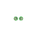 Small Ten Petal Bead Flower Stud Earrings