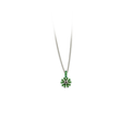 Small Ten Petal Flower Pendant Necklace