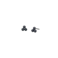 Small Triple Bead Stud Earrings