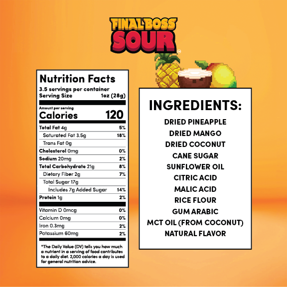 Sour Pina Colada (Mango + Pineapple + Coconut) (4-Pack)