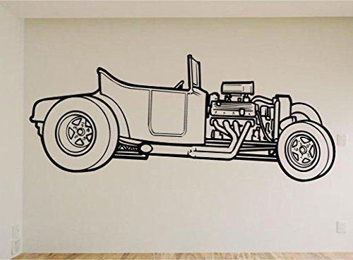 Street Rod Coupe Wall Decal - Classic Car Auto Stickers Man Cave Boys Room Décor