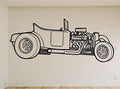 Street Rod Coupe Wall Decal - Classic Car Auto Stickers Man Cave Boys Room Décor