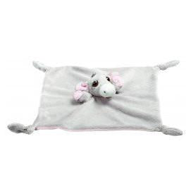 Suki Li'l Peepers Luna Pink Donkey Baby Comforter Blankie & Finger Puppet
