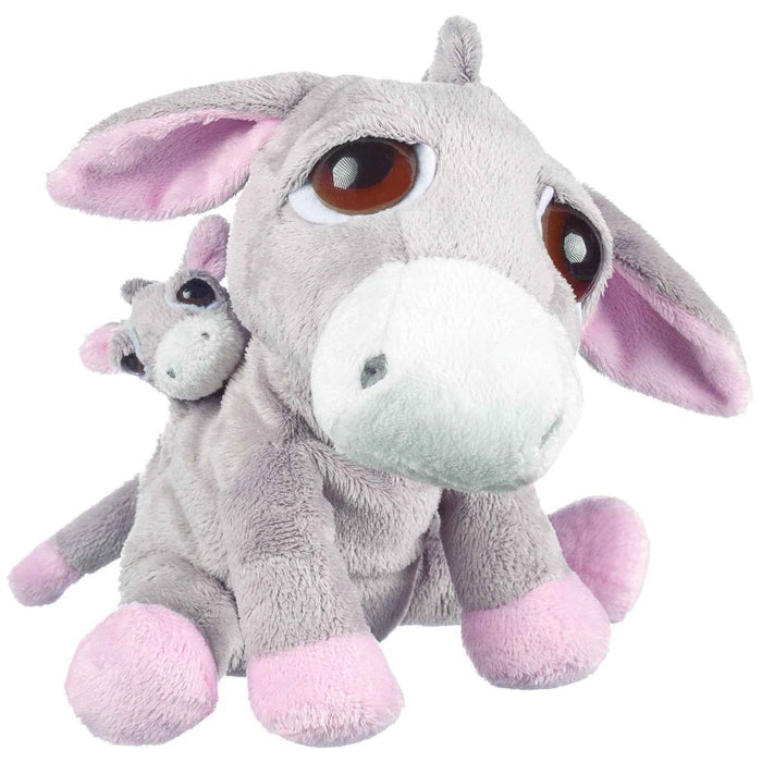 Suki Li'l Peepers Plush Luna Pink Mommy & Baby Donkey