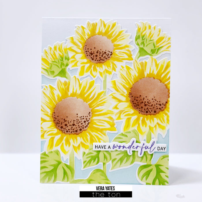 Sunflower Party Large Stencils