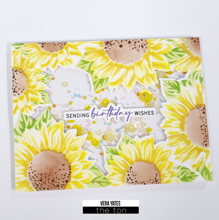 Sunflower Party Large Stencils
