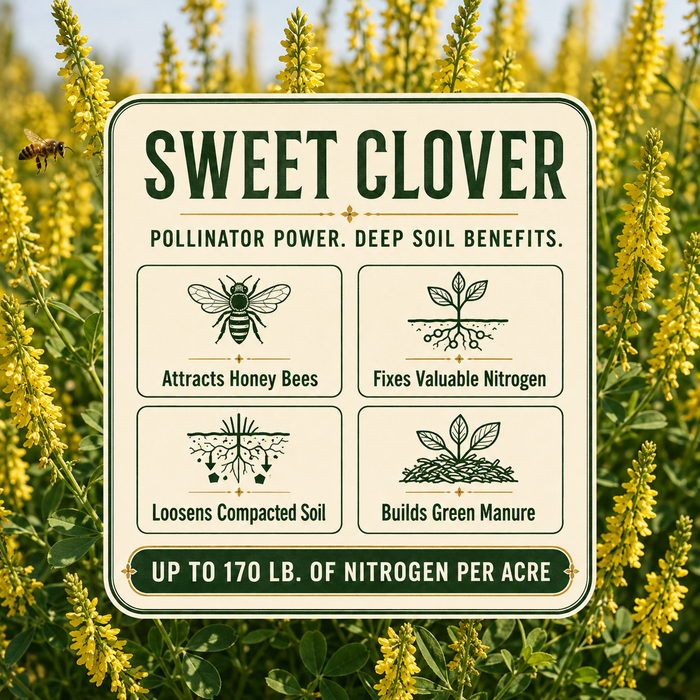 Sweet Clover pollinator and soil benefits