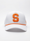 Syracuse Unisex | "Standard S Roped" White Moisture Wicking Hat