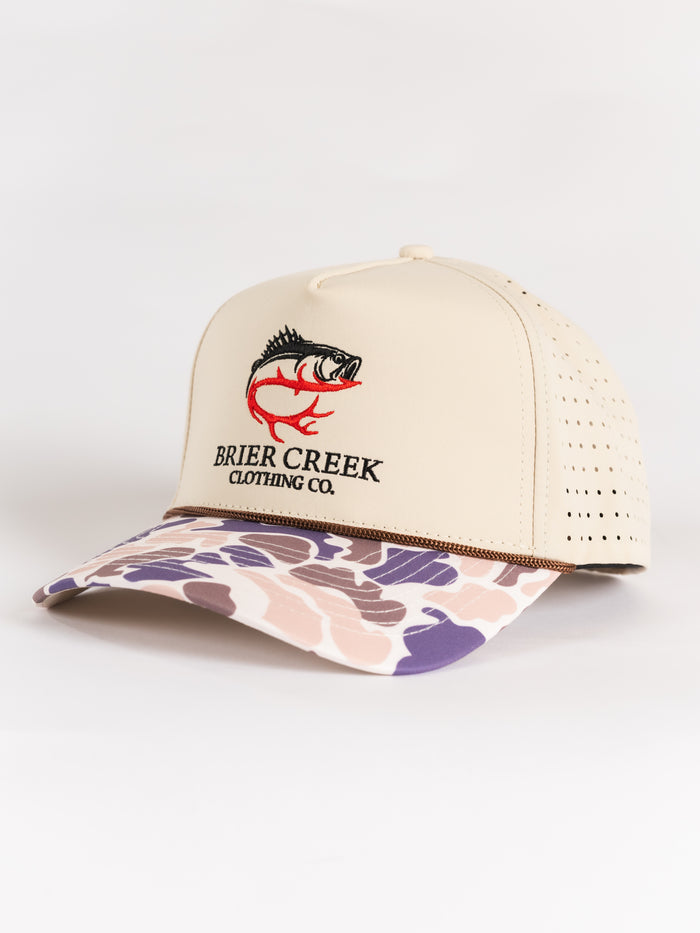 Tan Camo Brier Creek Fish Hat