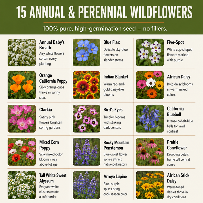 Texas Blend, Wildflower Seed