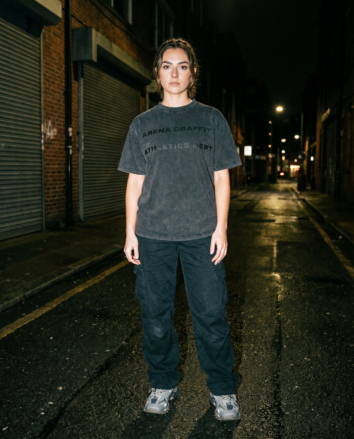 The Athletic Dept | Black Boxy Tee — Women's