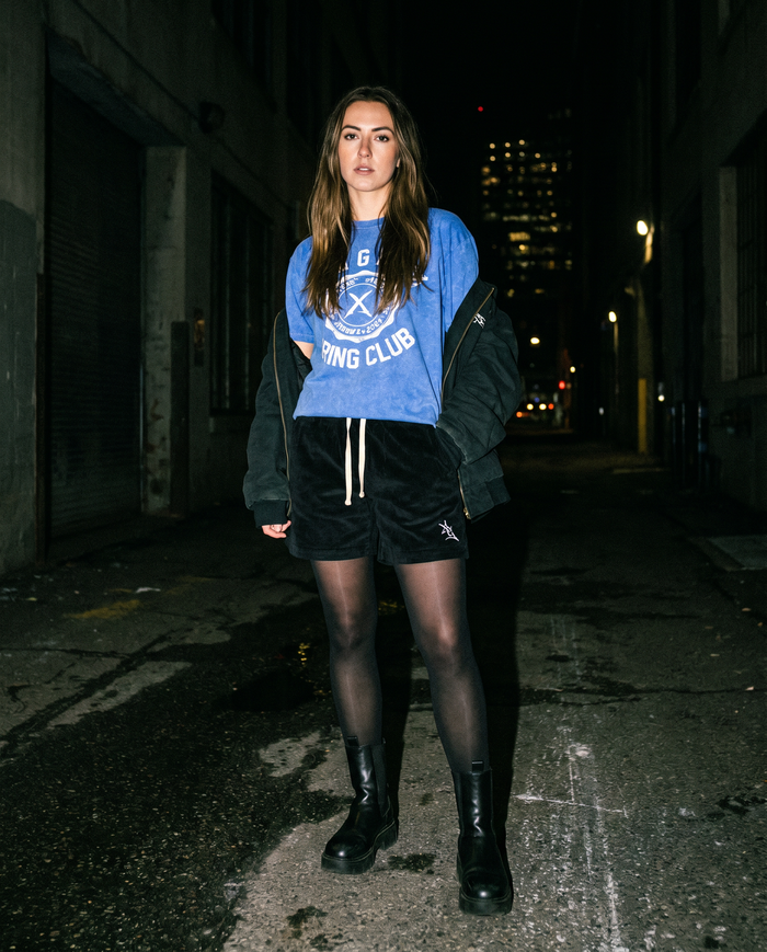 The Boardwalk | Corduroy Short (Black) — Women's