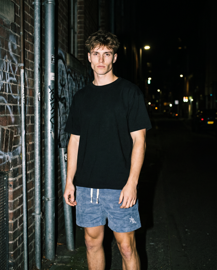 The Boardwalk | Corduroy Short (Blue) — Men's