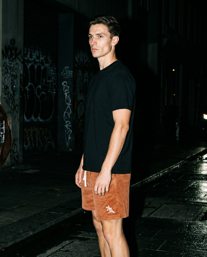 The Boardwalk | Corduroy Short (Burnt Orange) — Men's