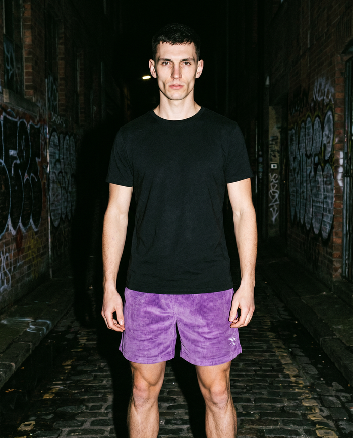 The Boardwalk | Corduroy Short (Purple) — Men's
