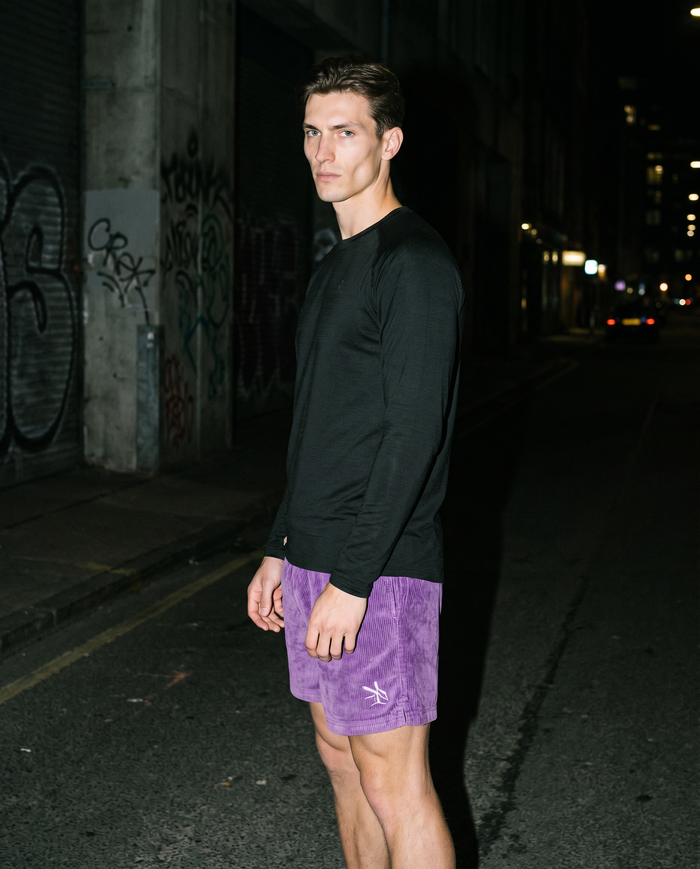 The Boardwalk | Corduroy Short (Purple) — Men's