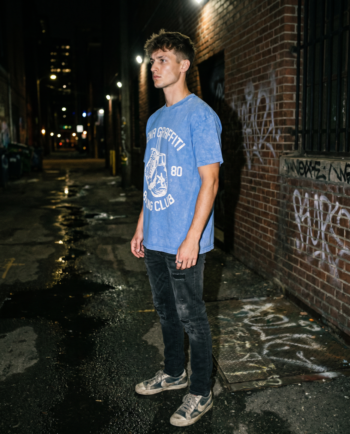 The Contender | Blue Boxing Tee — Men's