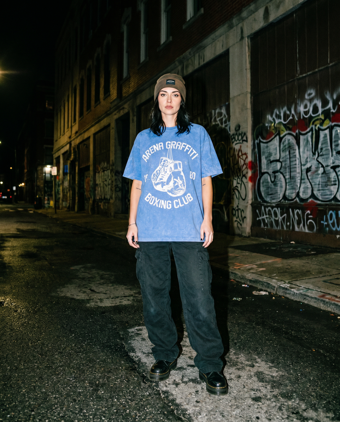 The Contender | Blue Boxing Tee — Women's