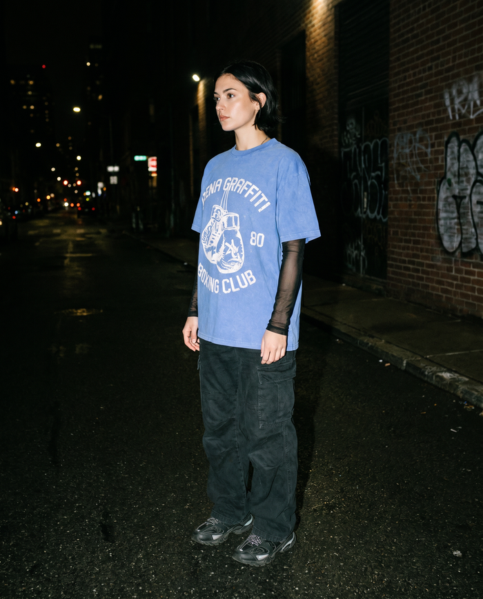 The Contender | Blue Boxing Tee — Women's