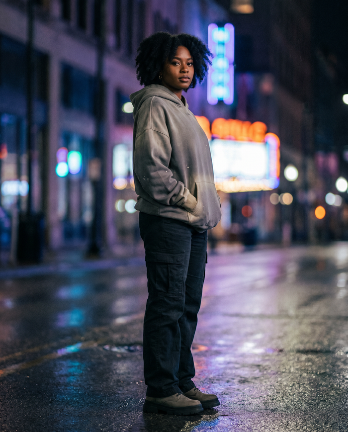 The Overcast | Acid-Wash Hoodie — Women's