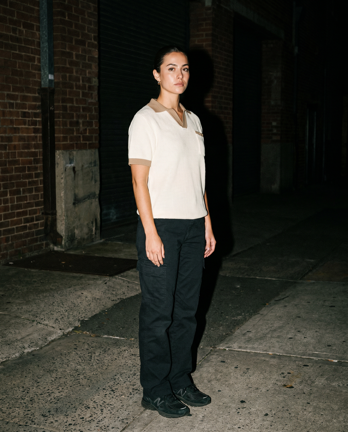 The Sandbar | Waffle Knit Polo — Women's