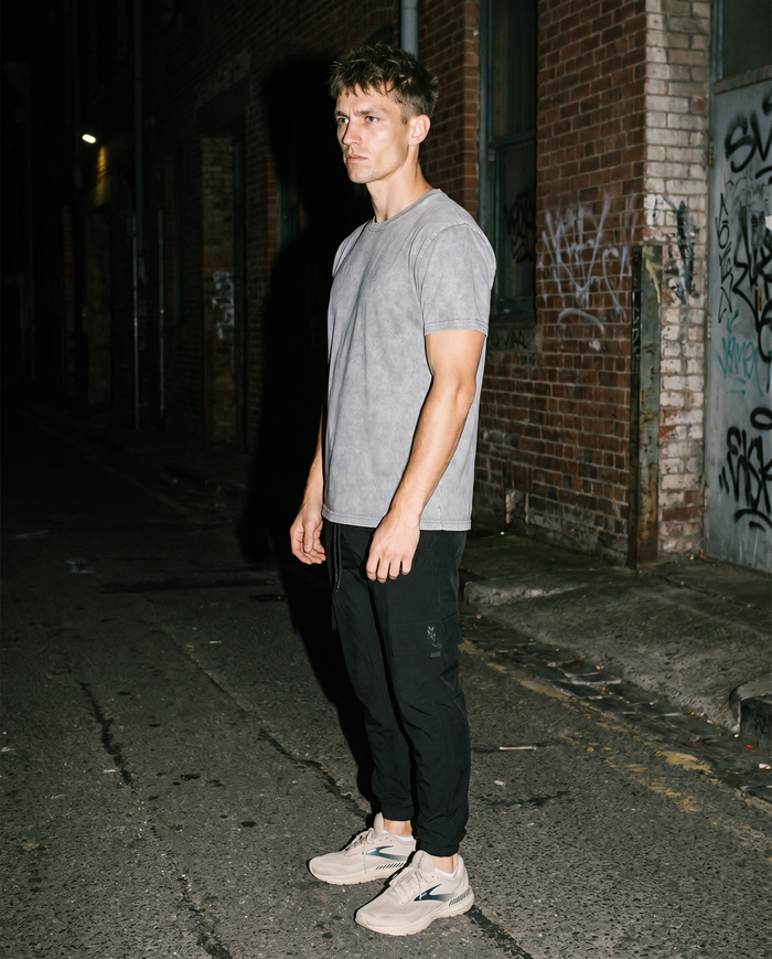 The Tarmac | Nylon Joggers (Black) — Men's