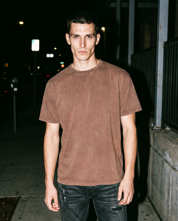 The Vintage | Heavyweight Brown Tee — Men's