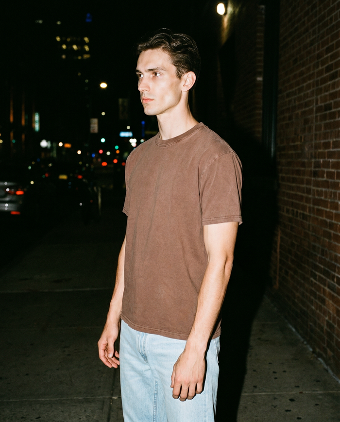 The Vintage | Heavyweight Brown Tee — Men's