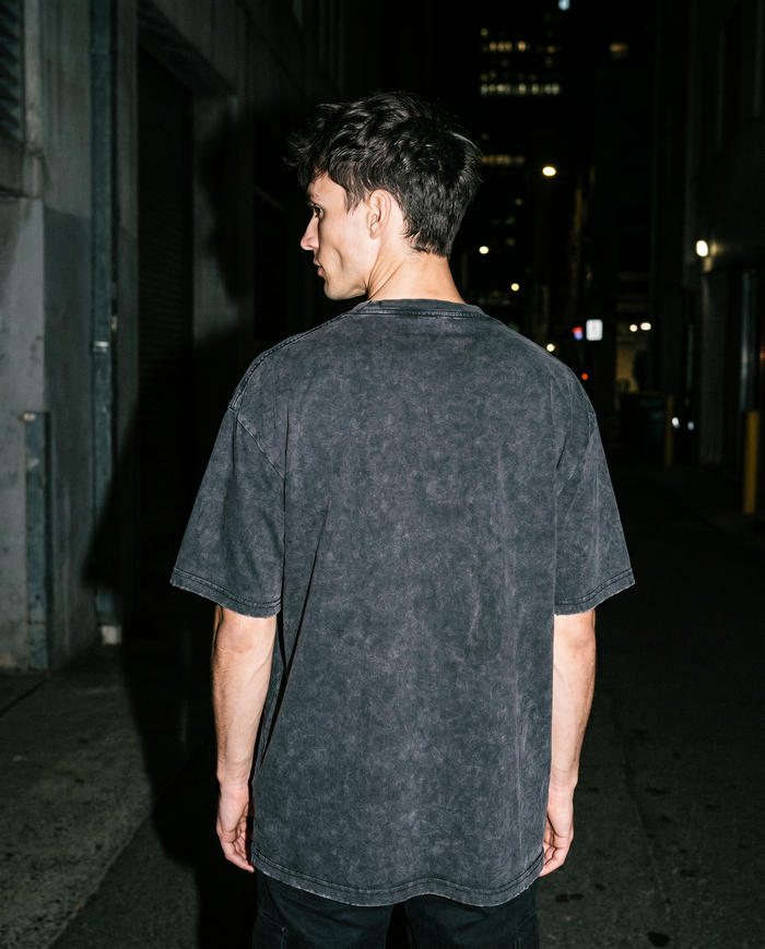 The Vinyl | Records Acid-Wash Tee — Men's
