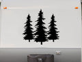 Three Pine Trees RV Camper Decal - Scenic Trailer Stickers for Travel Enthusiasts