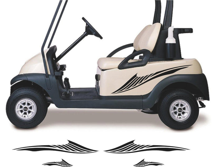 Golf Cart Decals Accessories Go Kart Stickers Tribal Flames Stripes GC76