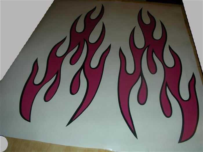 Tribal Flame Graphics GC76 – Tribal Flame Golf Cart Decals | ATV UTV Vinyl
