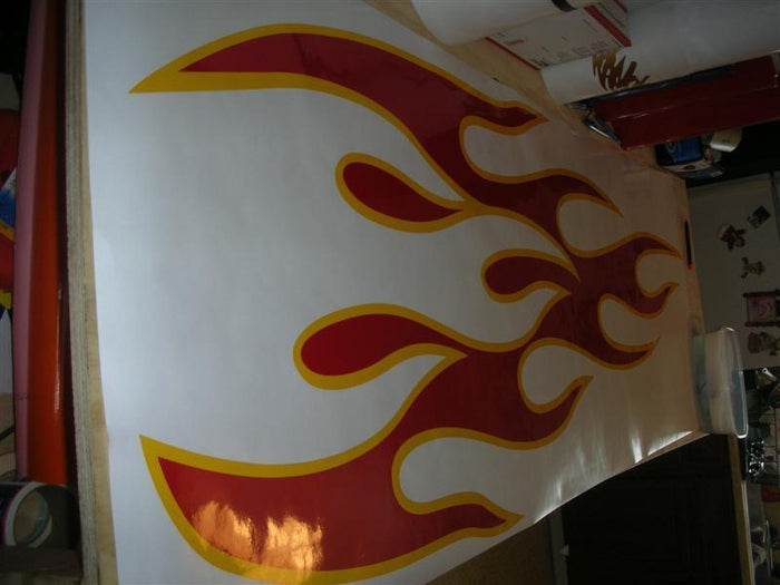 Tribal Flame Graphics GC76 – Tribal Flame Golf Cart Decals | ATV UTV Vinyl