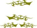Tribal Flames Decals for Golf Carts Cars Trucks Boats  Go Karts - Model TF009