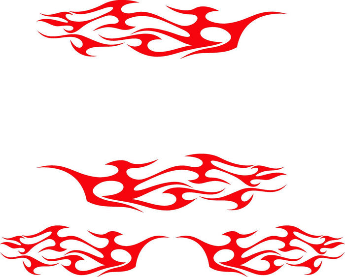 Tribal Flames Decals for Golf Carts Trucks Boats  Go-Carts - Model TF008