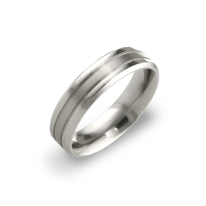 Twin Groove Bevelled Edge Ring