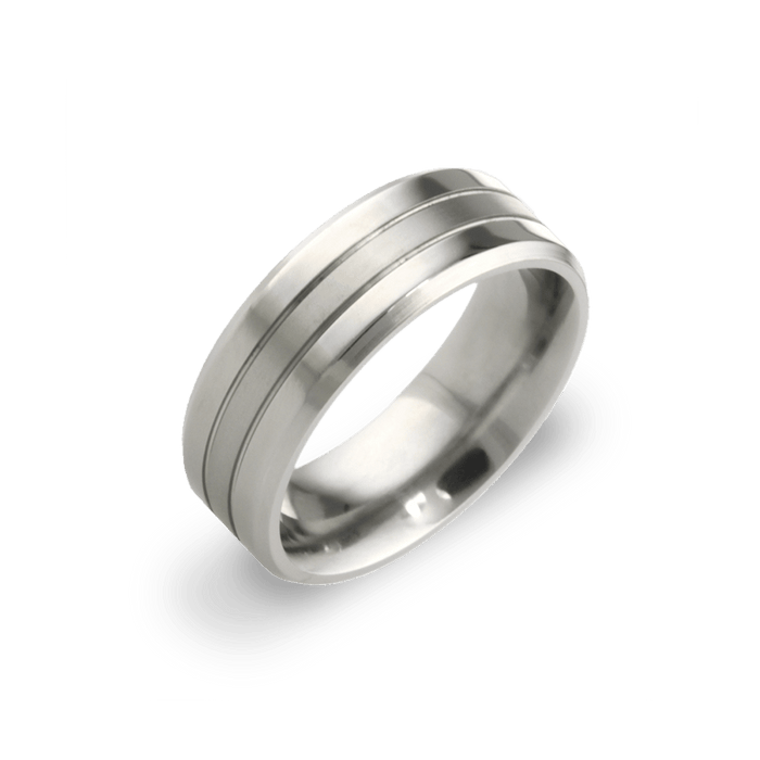 Twin Groove Bevelled Edge Ring
