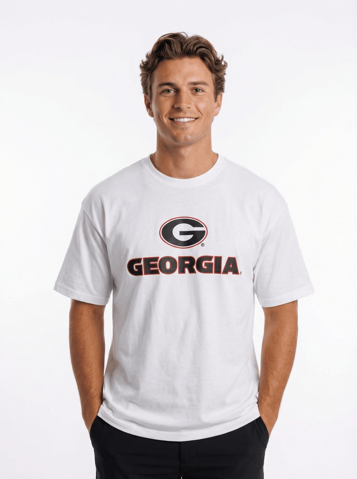 UGA Bulldogs Men's | “Georgia Mark Heavyweight” Tee - Arena GraffitiArena Graffiti