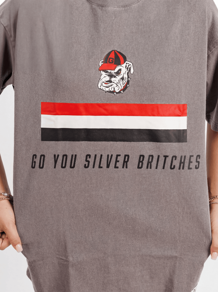 UGA Bulldogs Men’s | “Silver Britches” Tee - Arena GraffitiArena Graffiti