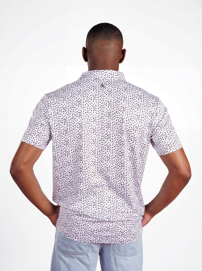 UGA Bulldogs men's “Splatter Mark” polo by Arena Graffiti featuring a vibrant splatter design on a casual shirt