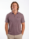 UGA Bulldogs men's Tri Stripe Mark polo shirt by Arena Graffiti, featuring a classic collar and team logo on the chest.