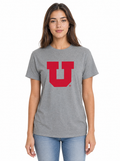 Utah Utes Unisex | Grey "Block U" Tee