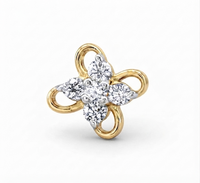 VENBA DIAMOND NOSE PIN