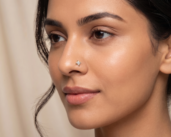VENBA DIAMOND NOSE PIN