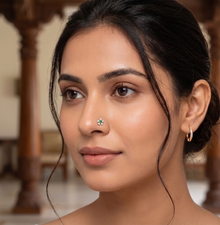 ZAELO DIAMOND NOSE PIN